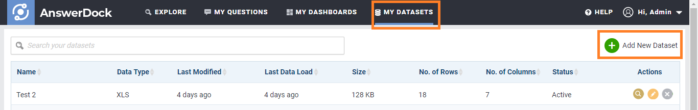 Add New Dataset