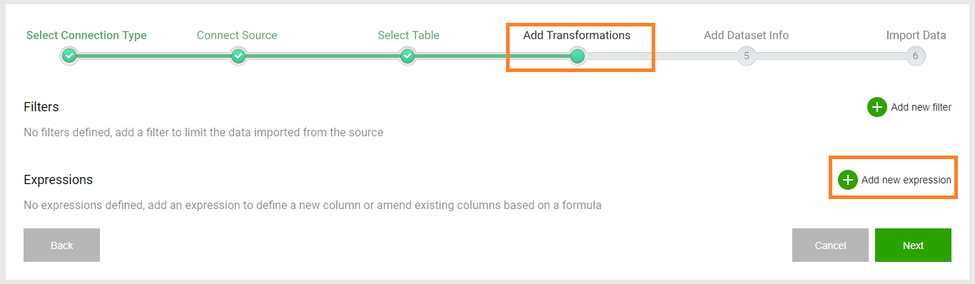 Transformation Expressions