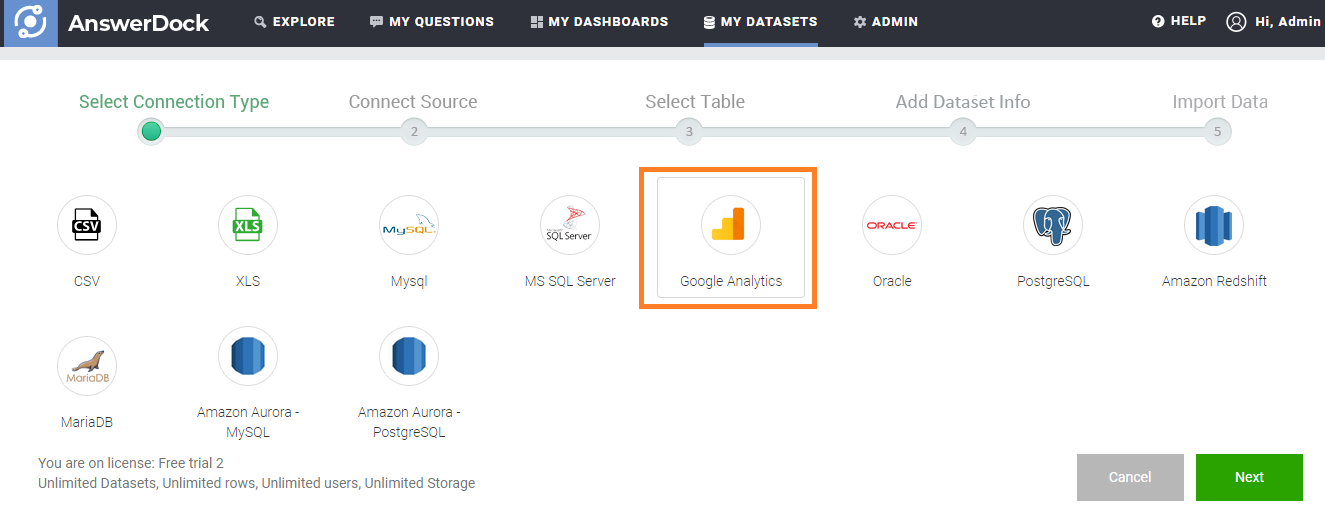 Connecting to Google Analytics